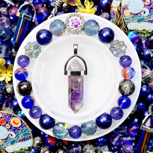 NEW【C632】Tribulation Ode(8'10') -Luxury Stone & Shell Pearl & High Quality Starlight Glass & Splice Bead & Metal