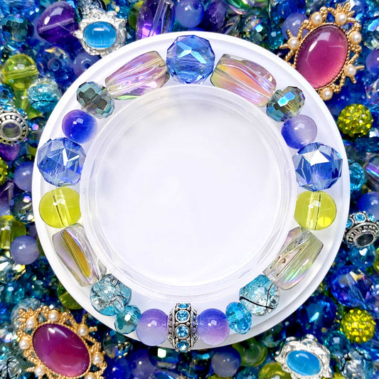 【C679】Uncharted Sea(8.5+10+12+6*7.7+7.5*10)-High Quality Starlight Glass & High Quality Glass Bead & Metal