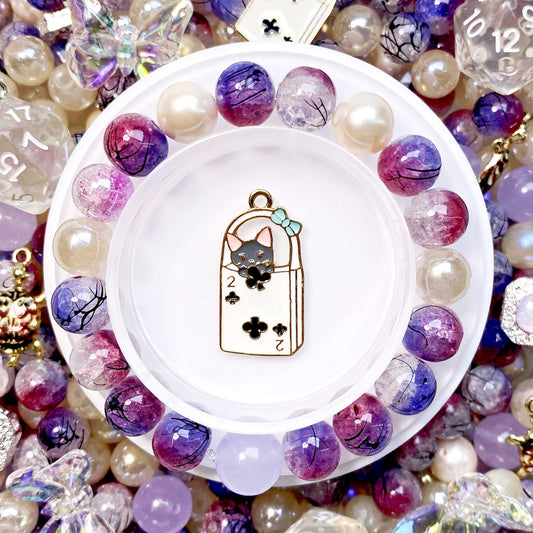 NEW【Z514】Champange Purple (10'12') - Luxury Stone & High Quality Glass Bead & Shell Pearl & Metal