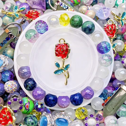 NEW【C673】Monet Garden(8*9.5'10') - High Quality Starlight Glass & High Quality Glass Bead & Luxury Stone & Metal