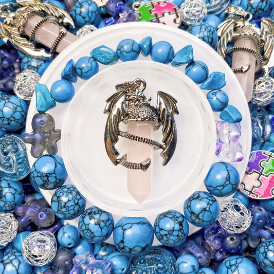 【C662】Across The Sea(8'12'14) - Luxury Stone & High Quality Glass Bead & Metal